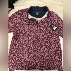 Good good golf limited edition pitchin' paisley polo